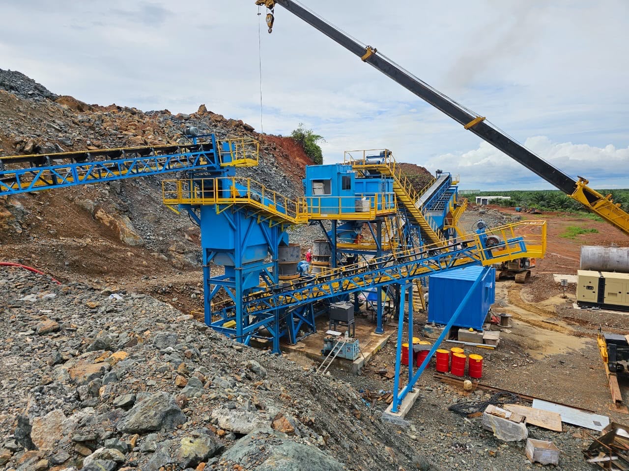 Crushing project site